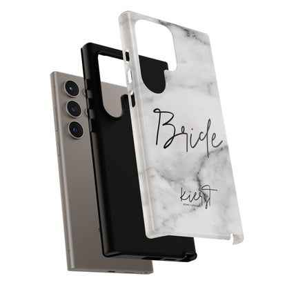 Bride Lived-In White and Grey Marble Samsung Galaxy Phone Case