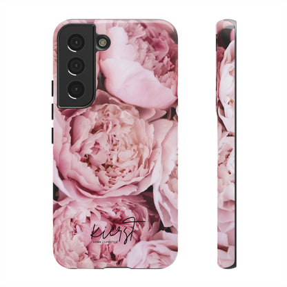 Pink Peonies Samsung Galaxy Case | A Floral Moment Lasts Longer Than Fresh Stems