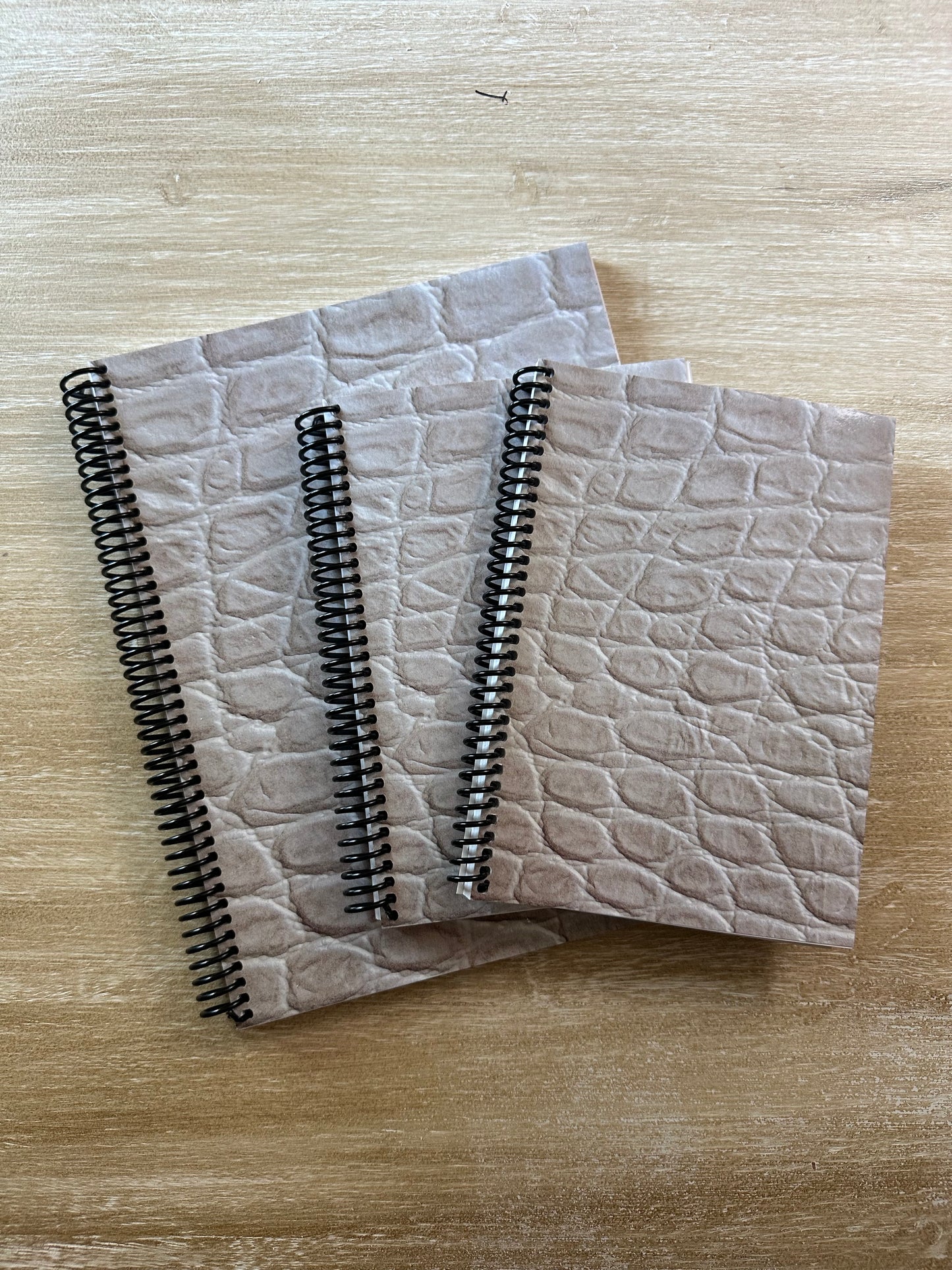 Cream Reptile Print Notebook