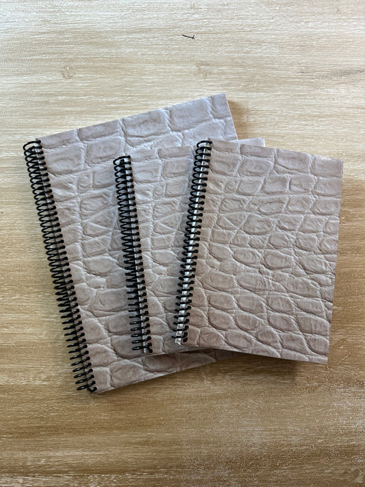 Cream Reptile Print Notebook