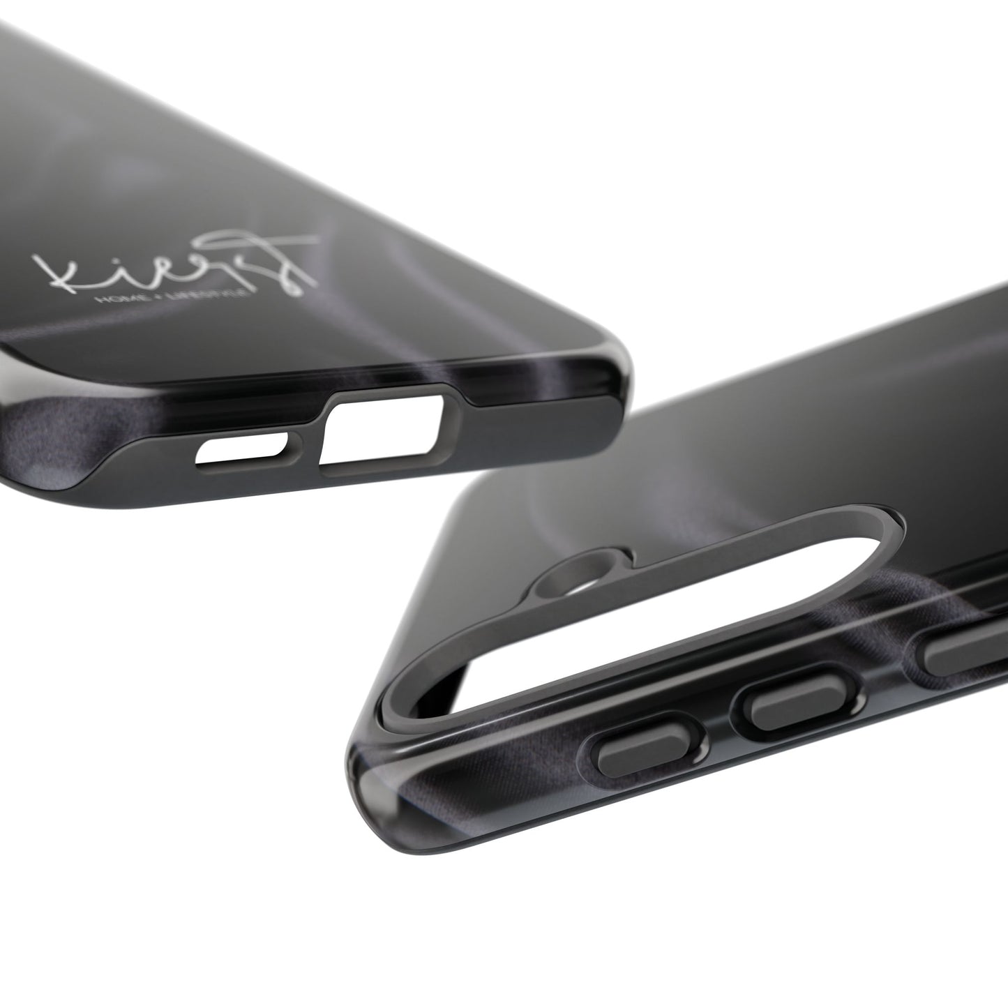 Black Silk Print Samsung Galaxy Phone Case
