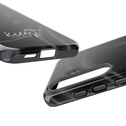 Black Silk Print Samsung Galaxy Phone Case