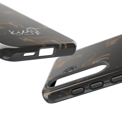 Leopards on Charcoal Samsung Galaxy Phone Case
