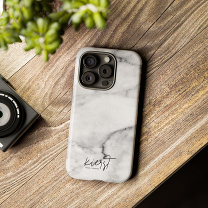 Lived-In White and Grey Marble iPhone Case | Curated Calm, Captured in Marble
