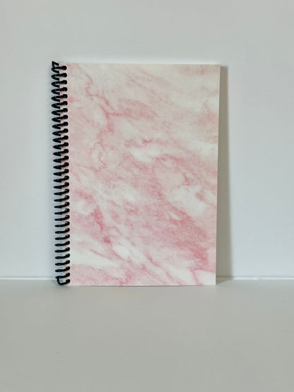 Rose Marble Notebook | Light, Layered, and Effortlessly Chic