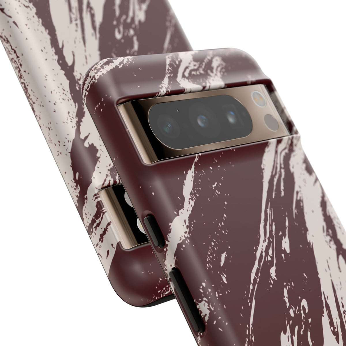 Cream Marble on Signature Velvet Noir Google Pixel Phone Case