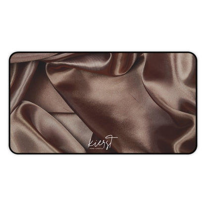 Chocolate Silk Print Desk Mat