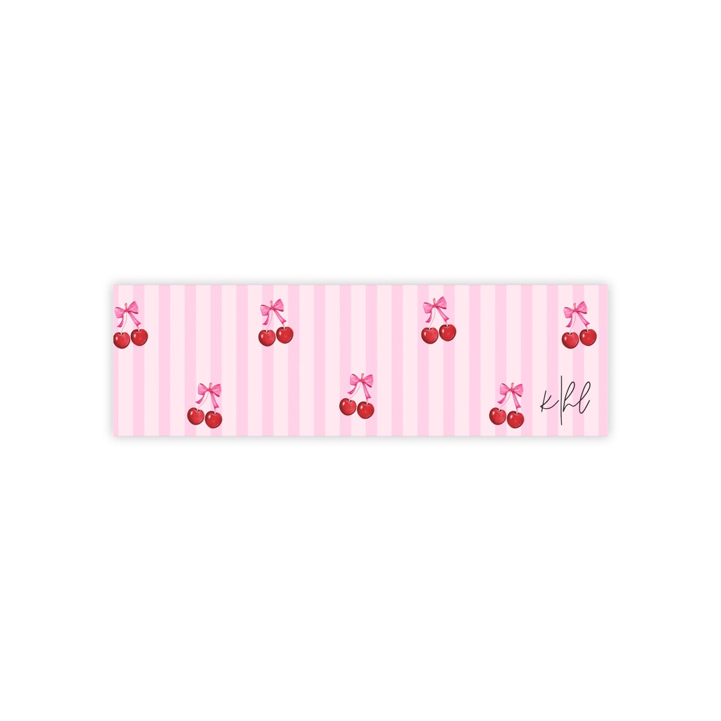 Cherries on Pink Stripes Post-it® Note Pad