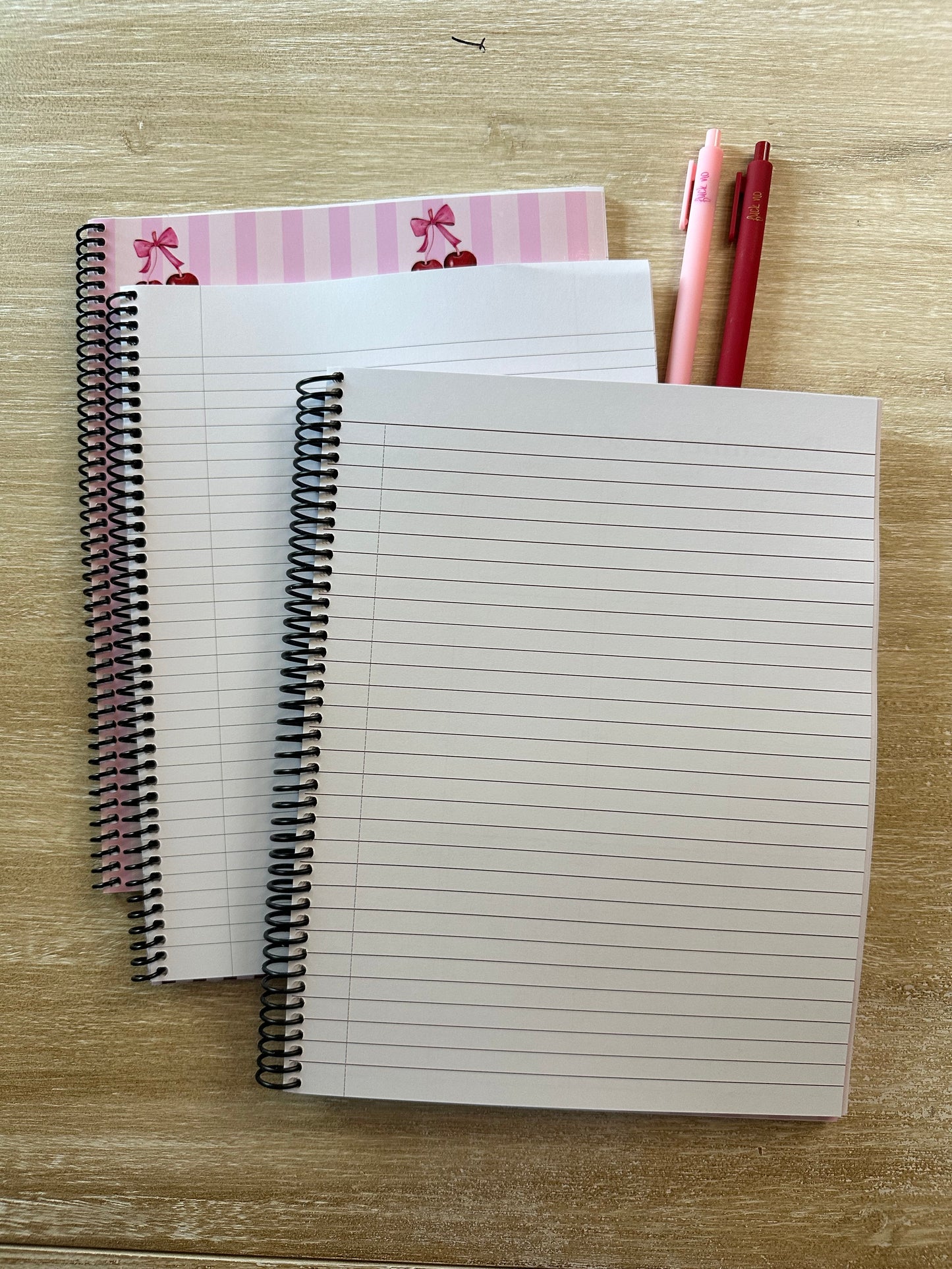 2026 - 2027 Cherries on Pink Stripes Mid Year Lifestyle Planner