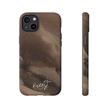 Brown Abstract iPhone Case