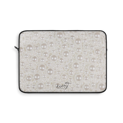 Various Pearls Laptop Sleeve | Glam Neutrals for Elevated Workspaces