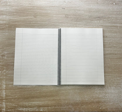 Cream Marble on Signature Velvet Noir Notebook