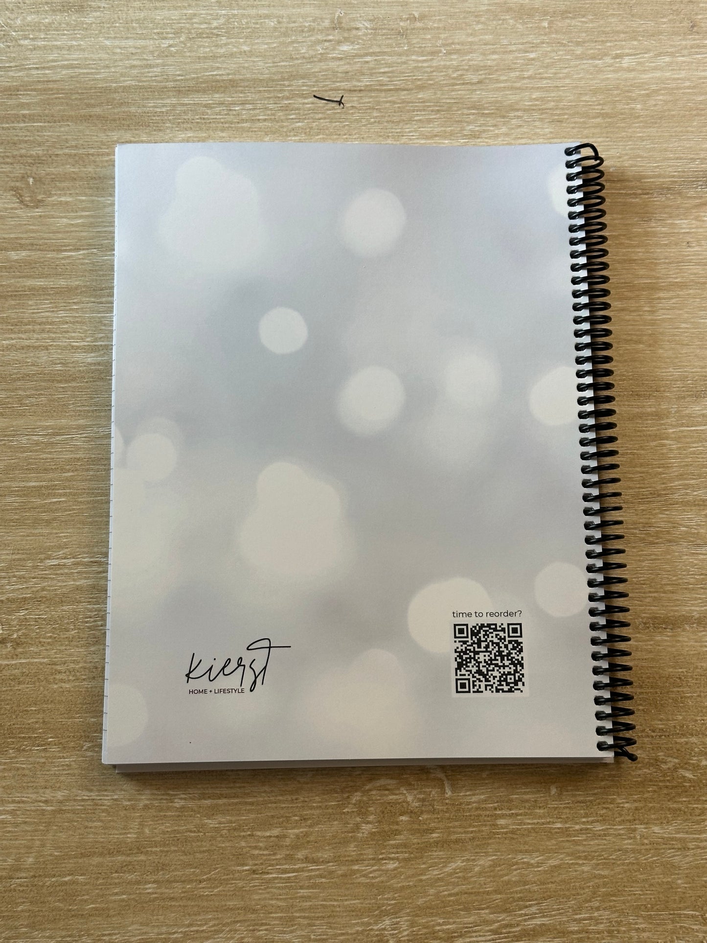 White Sparkle Notebook