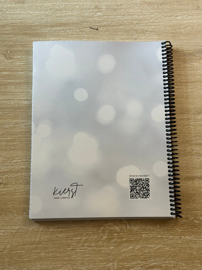 White Sparkle Notebook