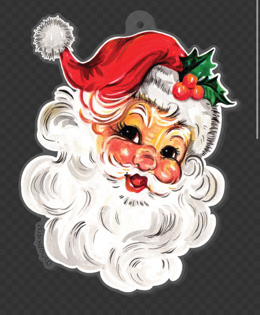 Nostalgic 90s Santa Ornament + Keychain