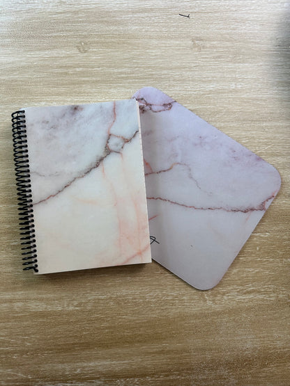 Warm White Marble Print Mouse Pad