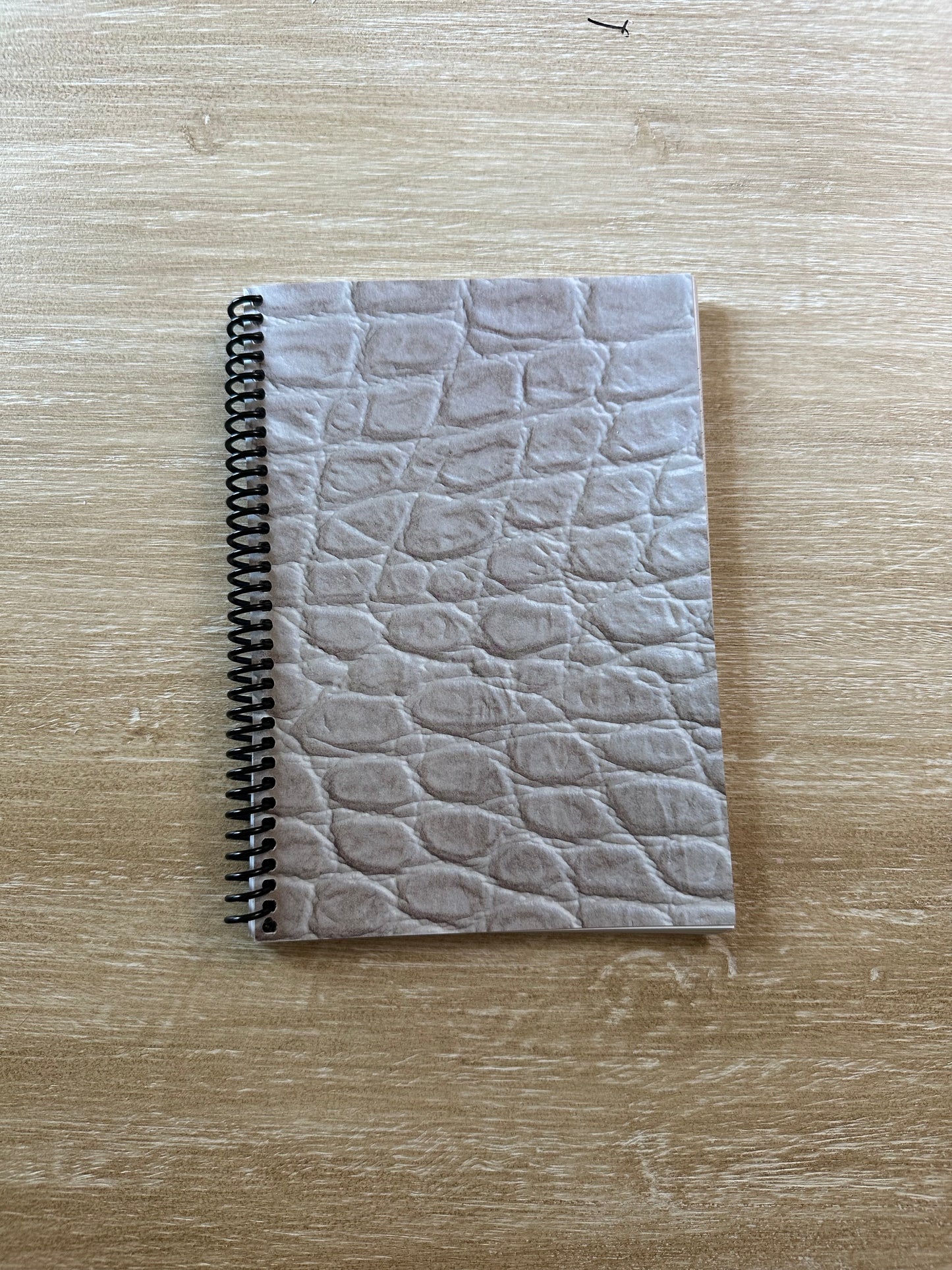 Cream Reptile Print Notebook