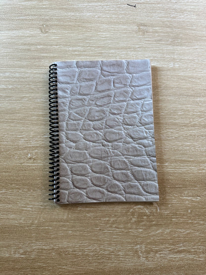Cream Reptile Print Notebook