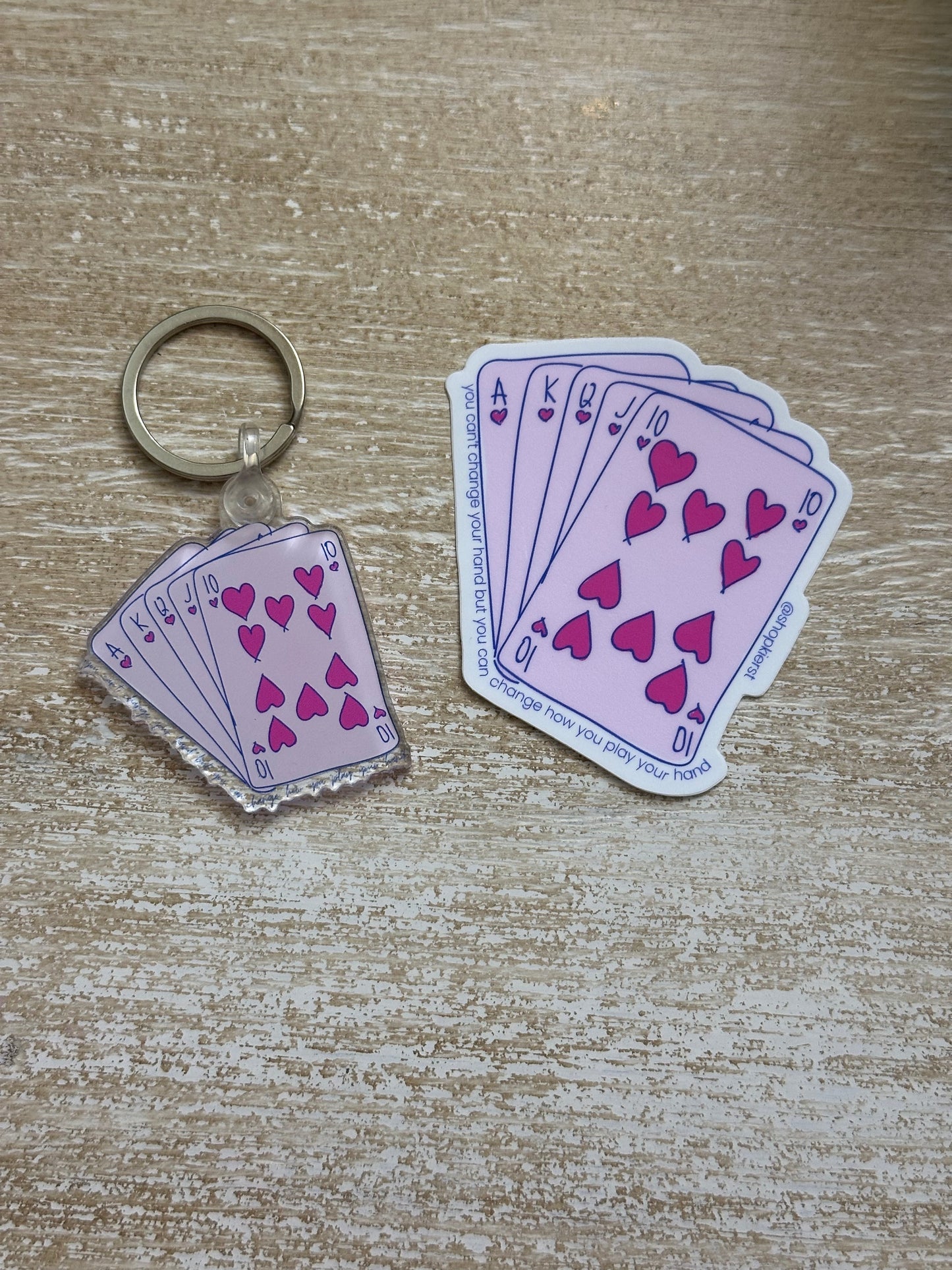 Cards Your Dealt Keychain