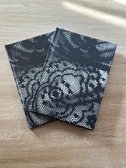 Black and White Lace Journal