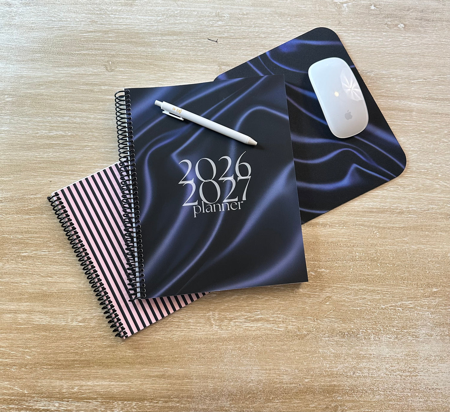 2026 - 2027 Navy Silk Mid Year Lifestyle Planner