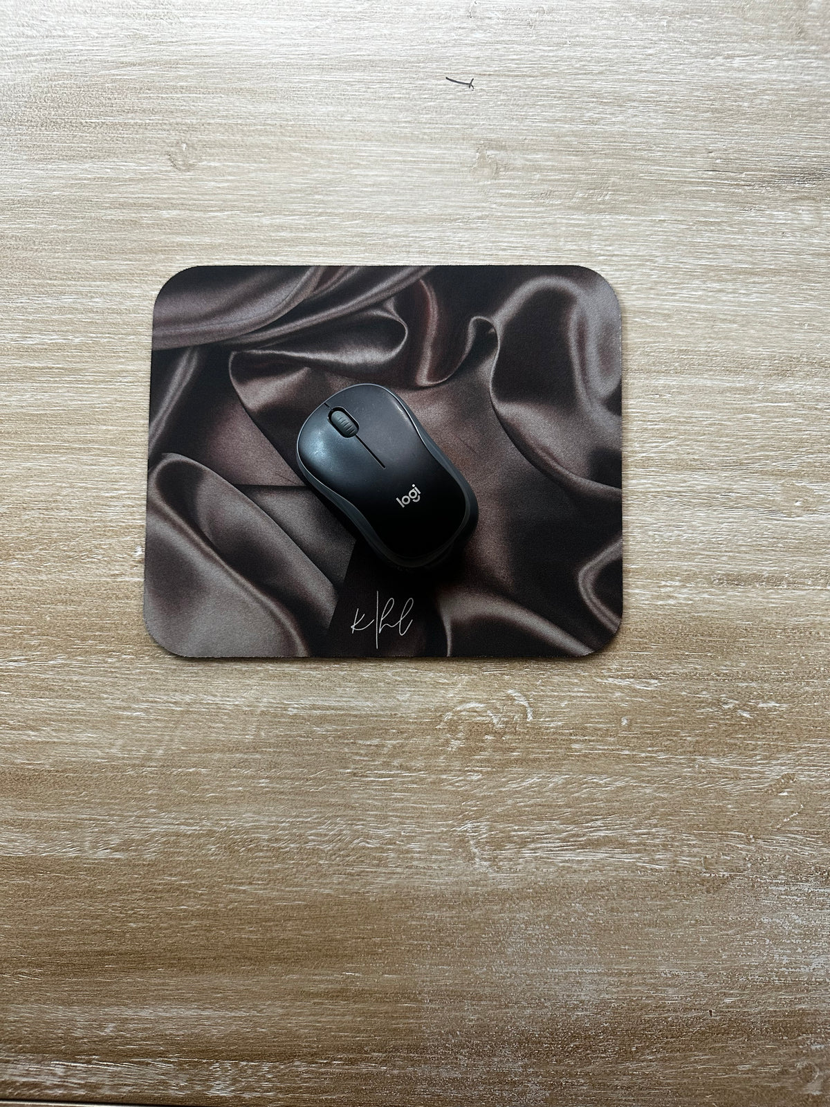 Chocolate Silk Print Mouse Pad