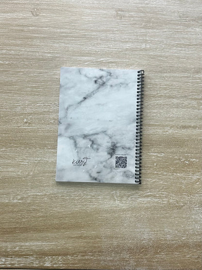 Lived-In Grey Marble Notebook