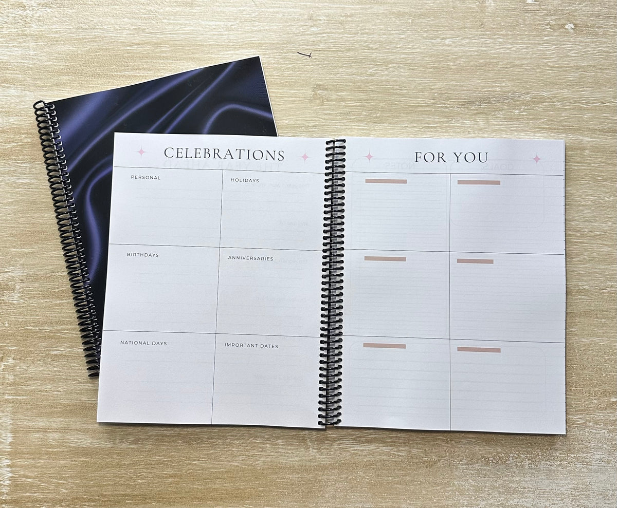 2027 Navy Silk Lifestyle Planner