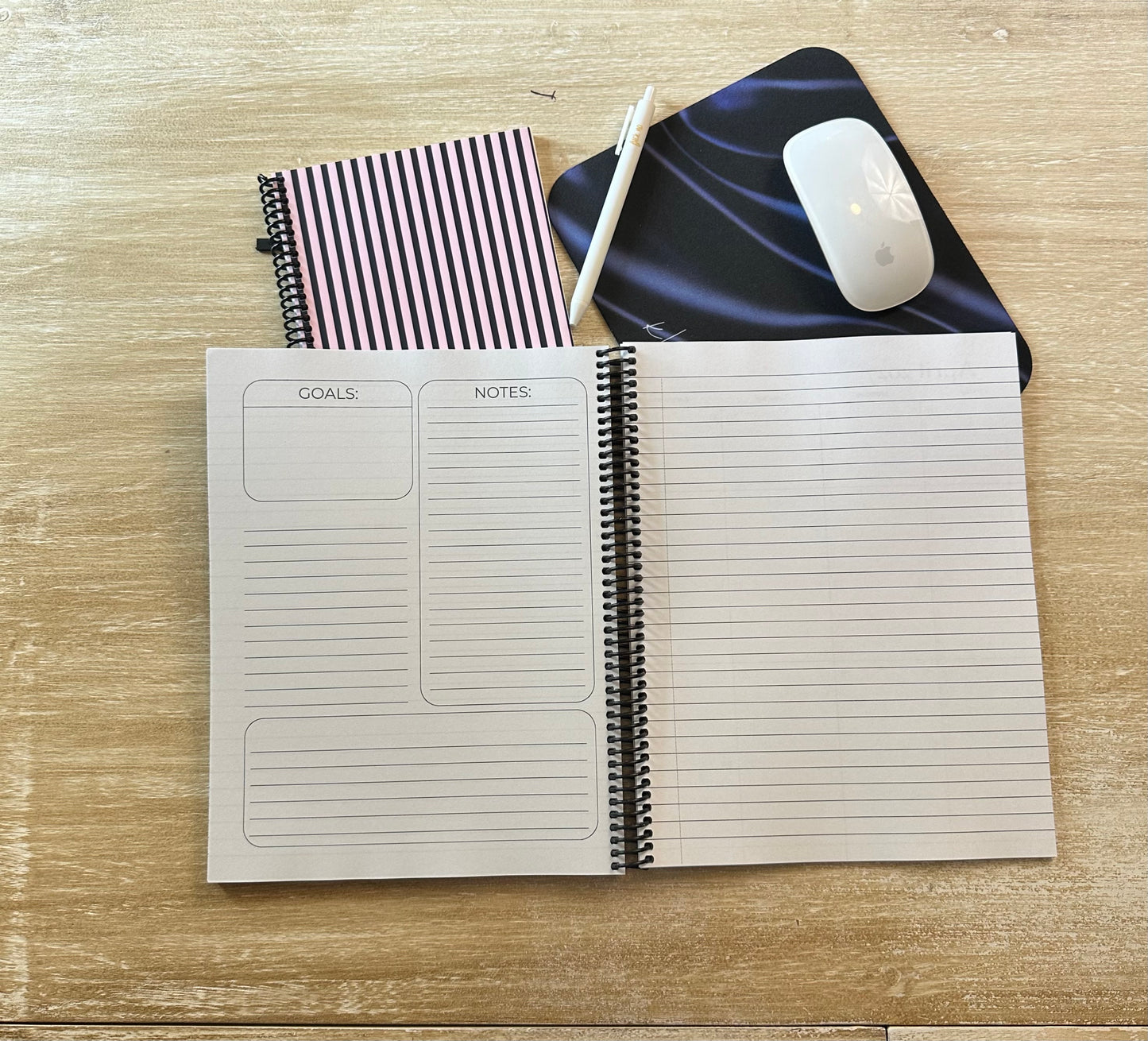 2026 - 2027 Navy Silk Mid Year Lifestyle Planner