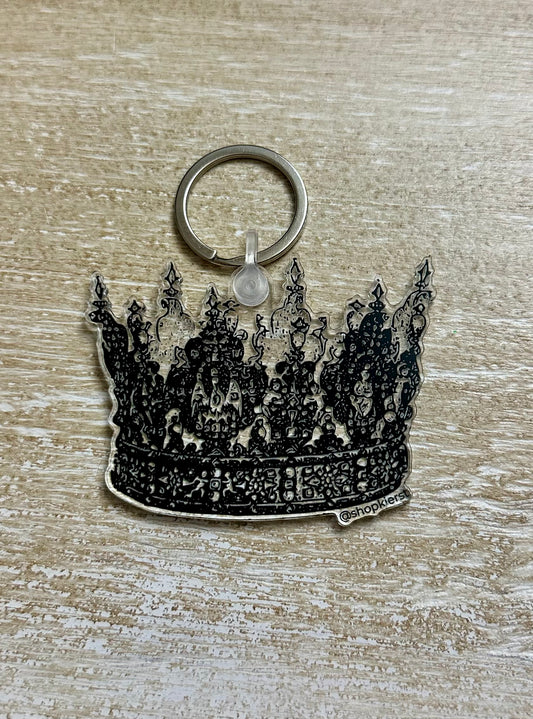 Black Crown Ornament + Keychain