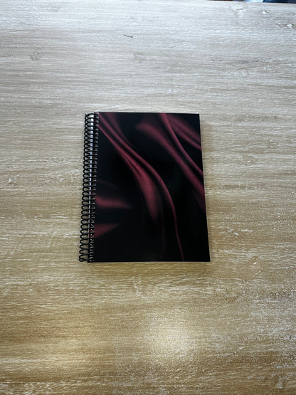 Signature Velvet Noir Silk Print Notebook