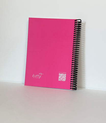 Leopard Head on Signature Hot Pink Notebook | Fierce Color, Wild Confidence - Limited Edition