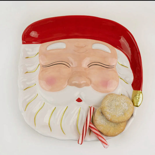 Red Santa Platter