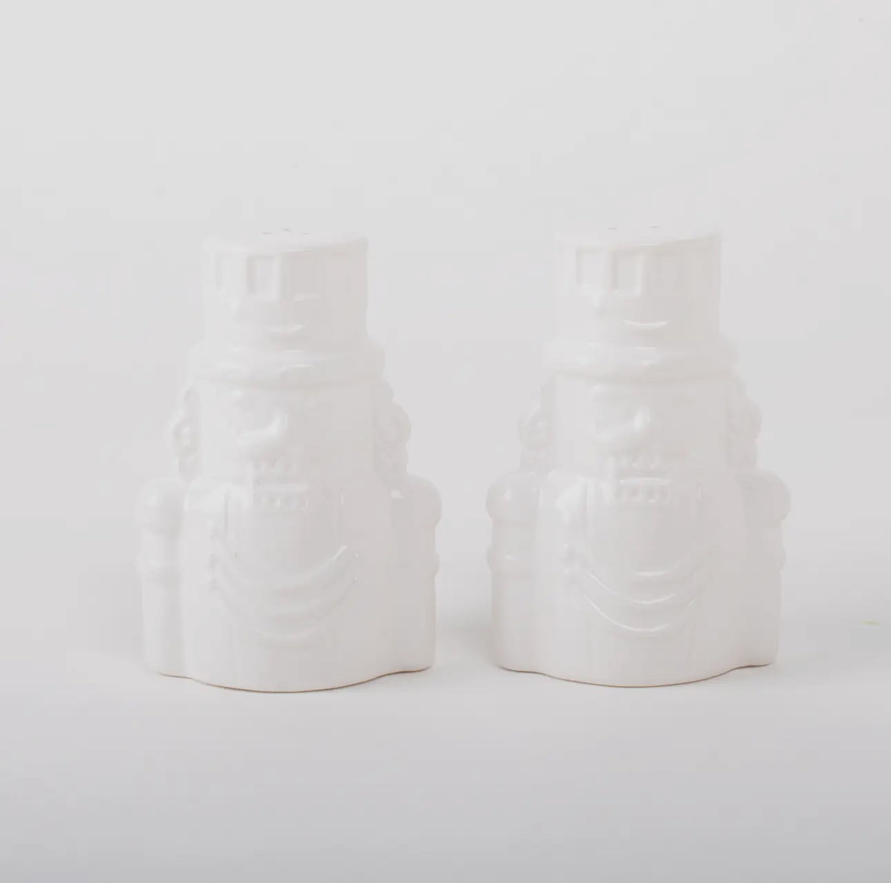 White Nutcracker Salt & Pepper Shaker Set