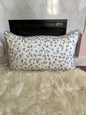 White and Purple Hues Leopard Throw Pillows