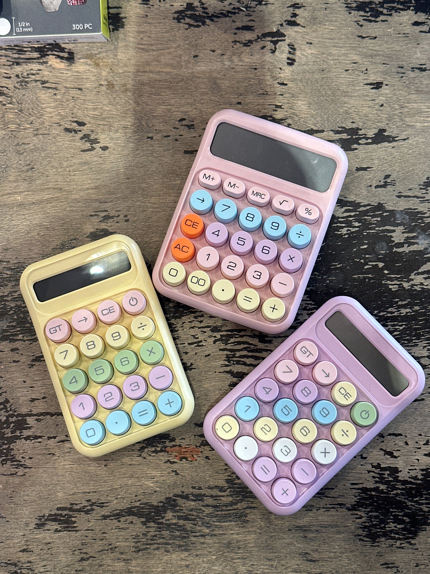 Small Colorful Desk Calculator