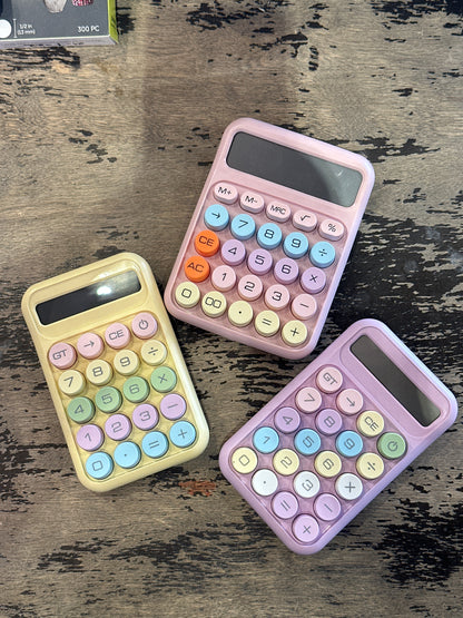 Small Colorful Desk Calculator