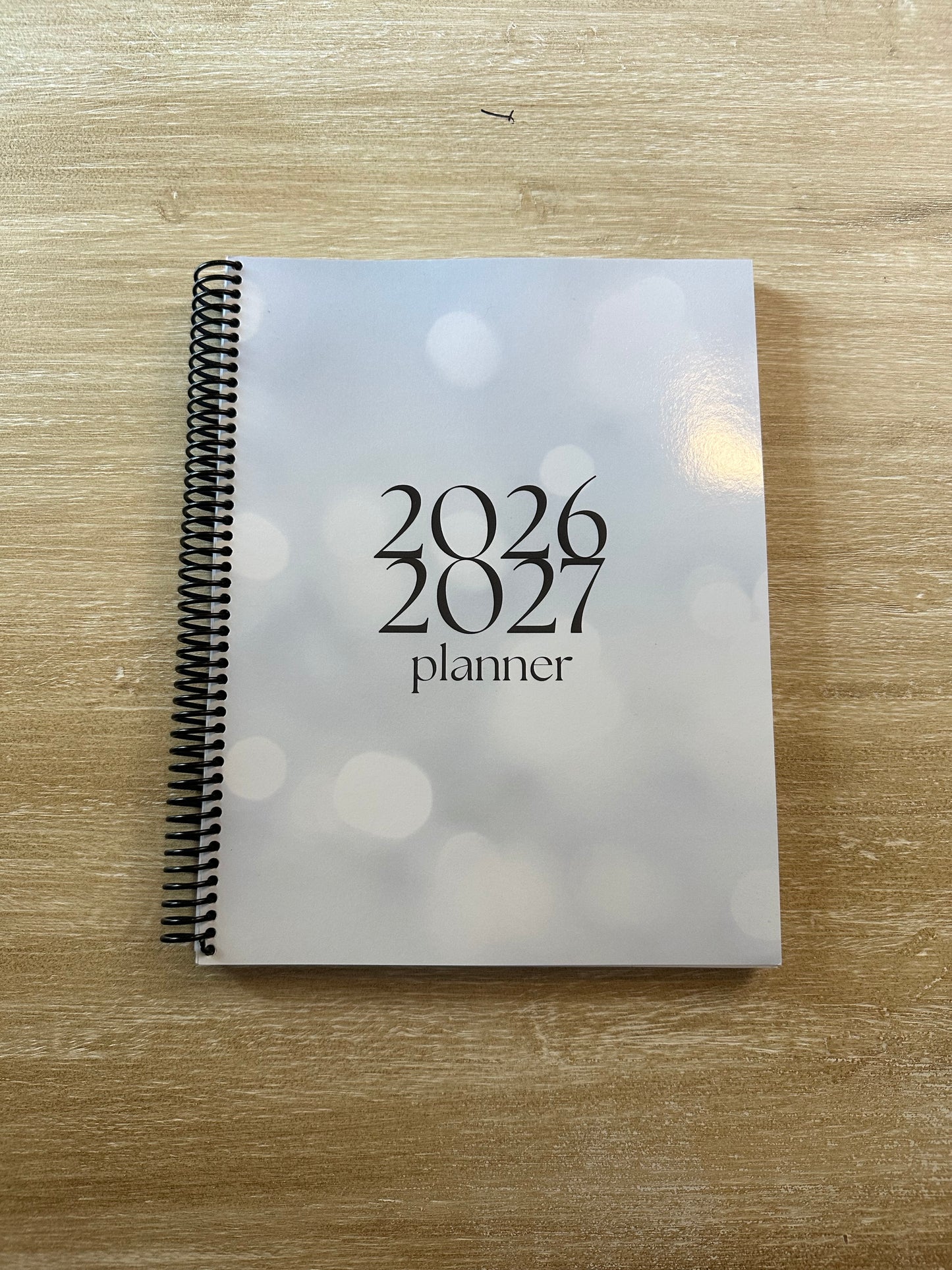 2026 - 2027 White Sparkle Mid Year Lifestyle Planner