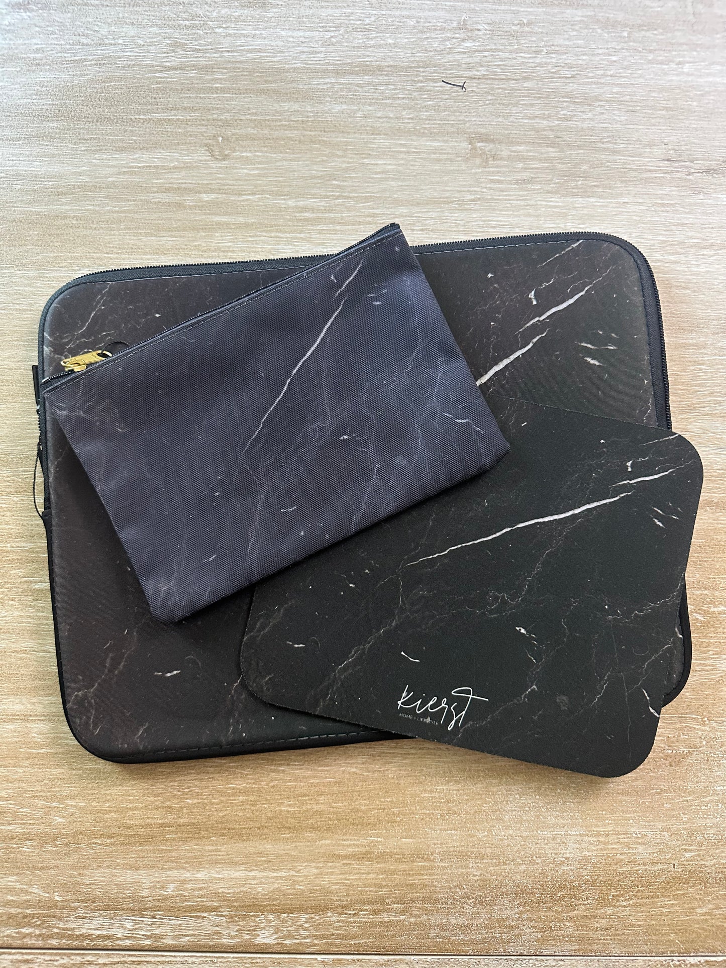 Black Marble Mouse Pad