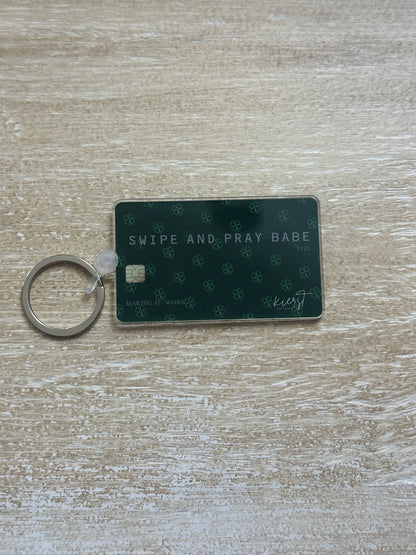 Swipe + Pray Keychain