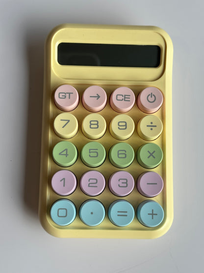 Small Colorful Desk Calculator