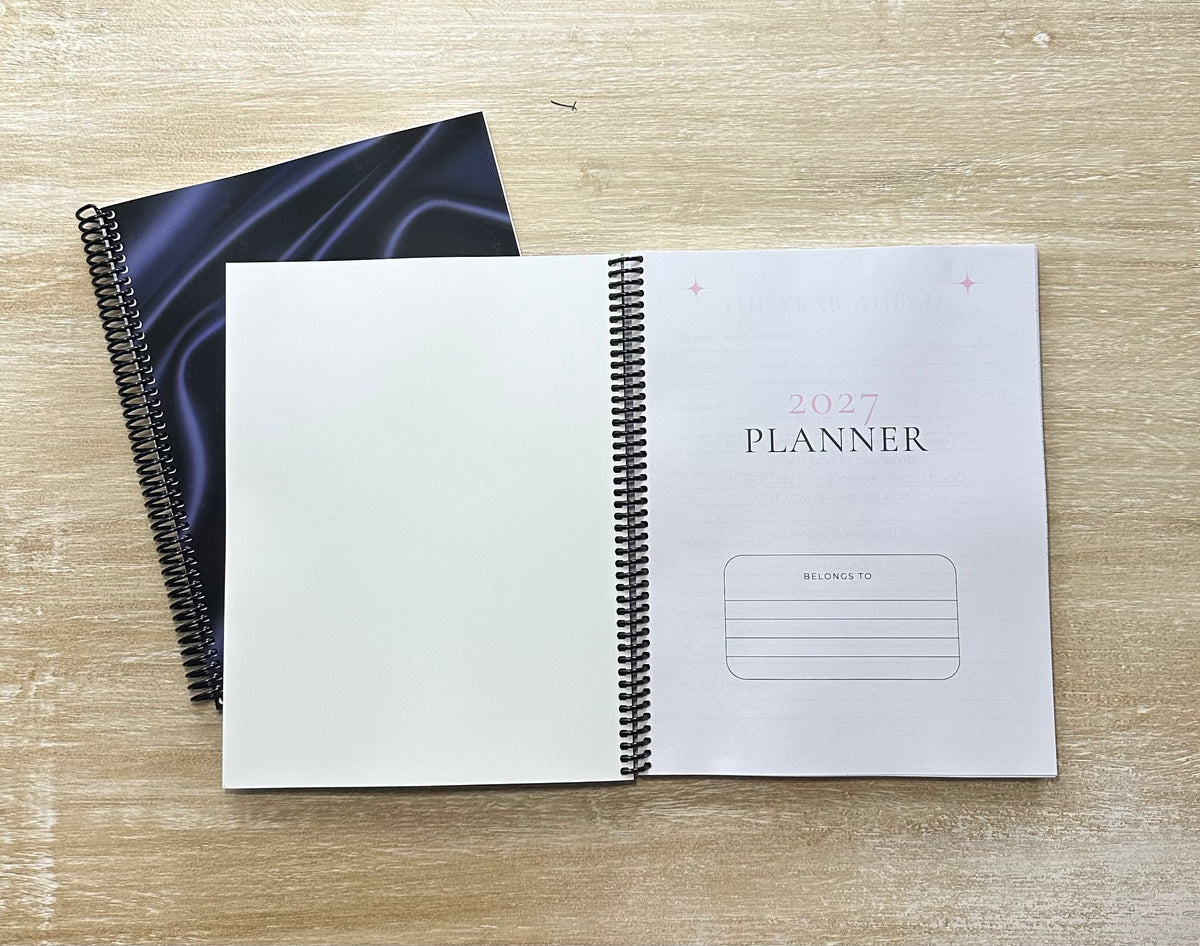 2027 Navy Silk Lifestyle Planner