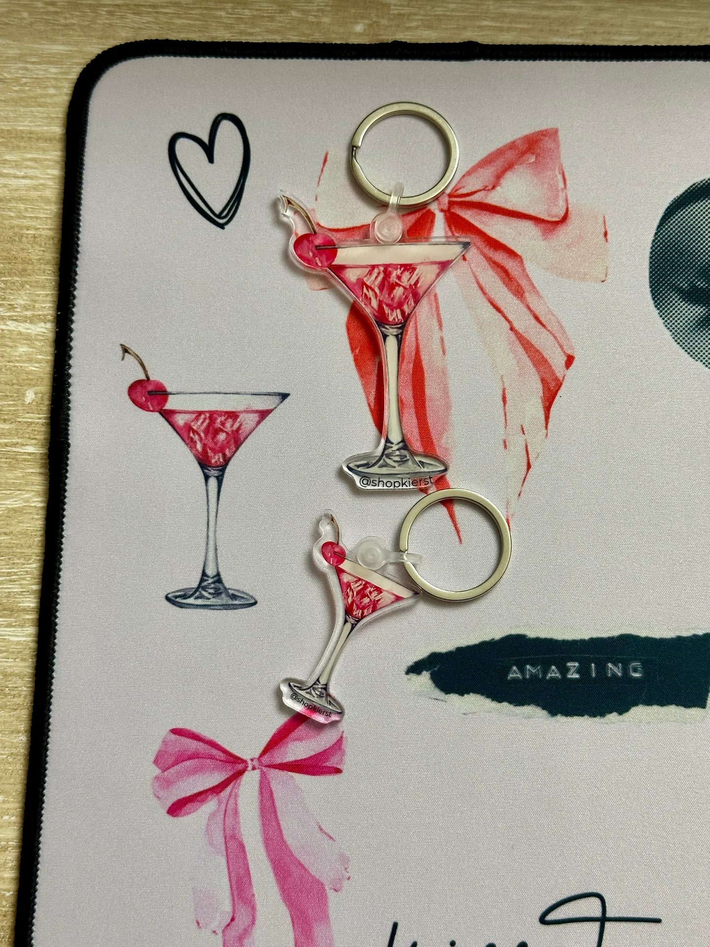 Cherry & Cosmo Ornament + Keychain