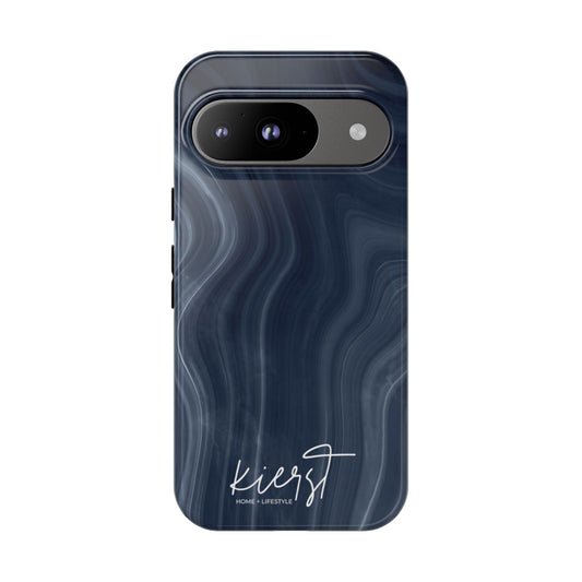 Navy Marble Google Pixel Phone Case