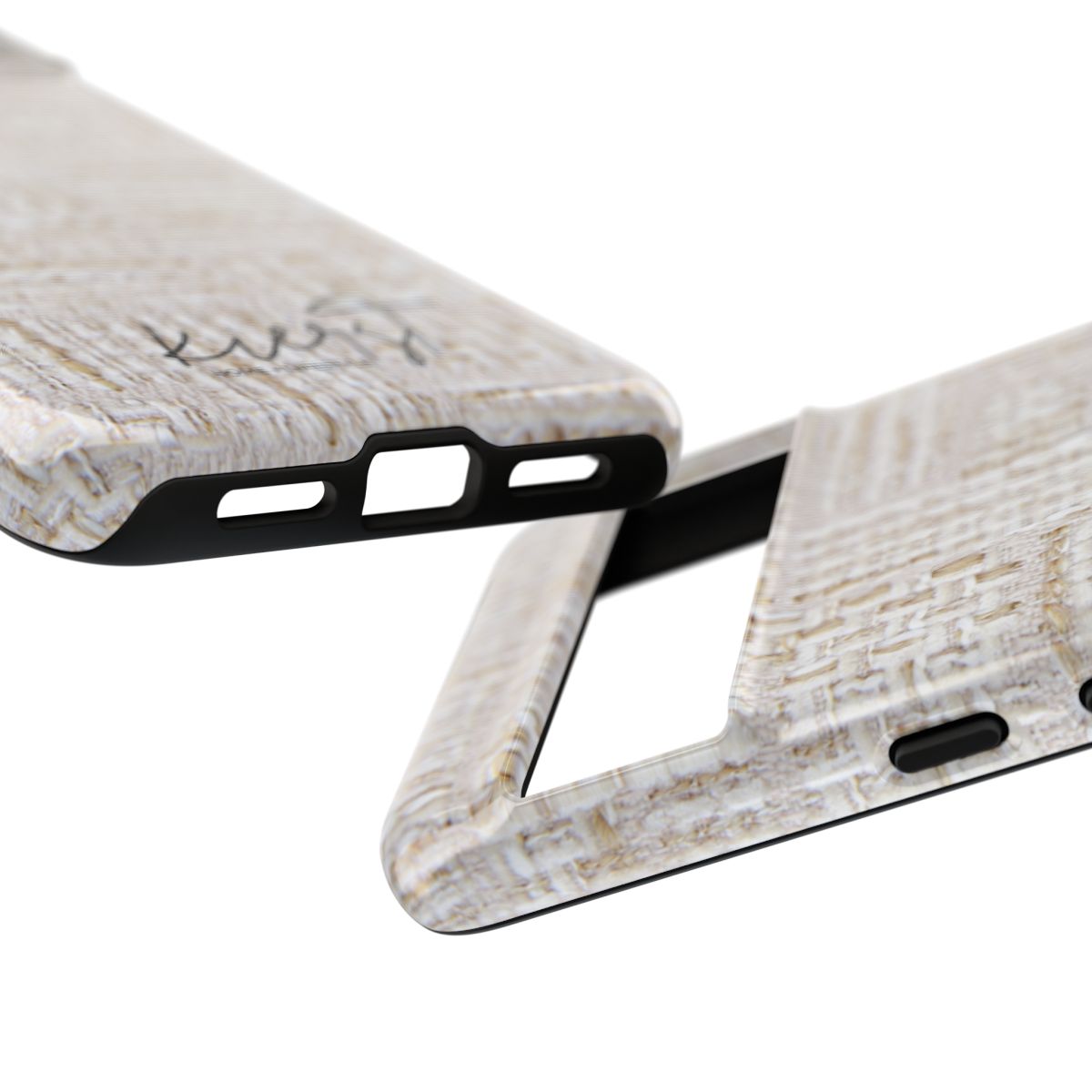 Cream + Gold Tweed Print Google Pixel Phone Case