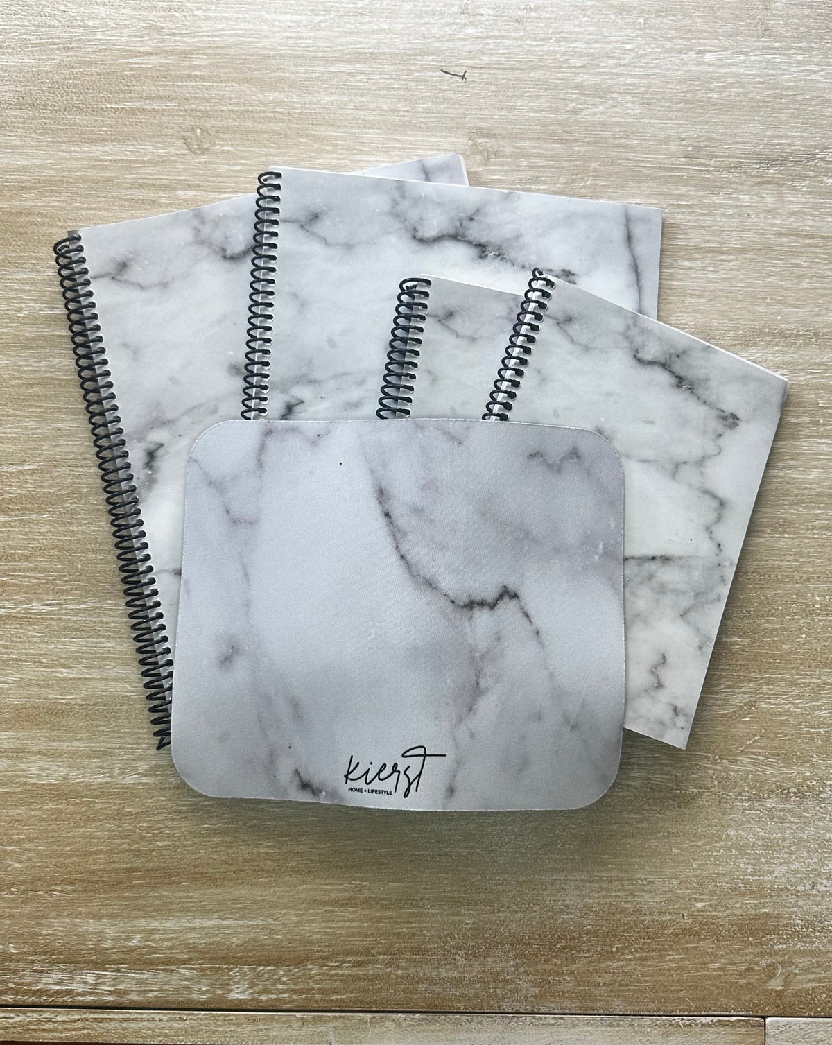 Lived-In Grey Marble Notebook