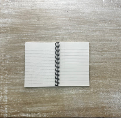 Cream Marble on Signature Velvet Noir Notebook