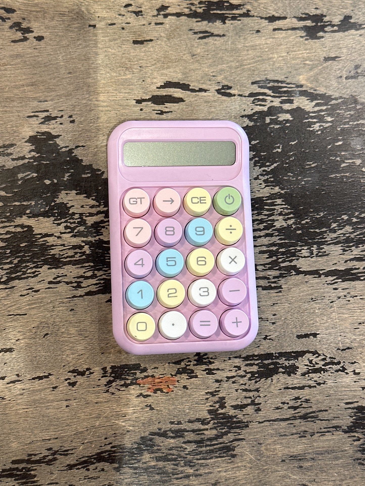Small Colorful Desk Calculator