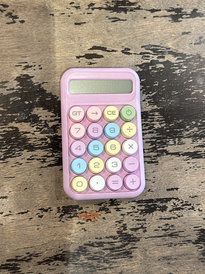 Small Colorful Desk Calculator
