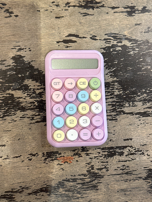 Small Colorful Desk Calculator